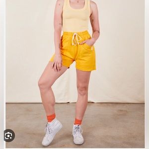 Big Bud Press Sunshine Yellow Sweat Shorts-Small